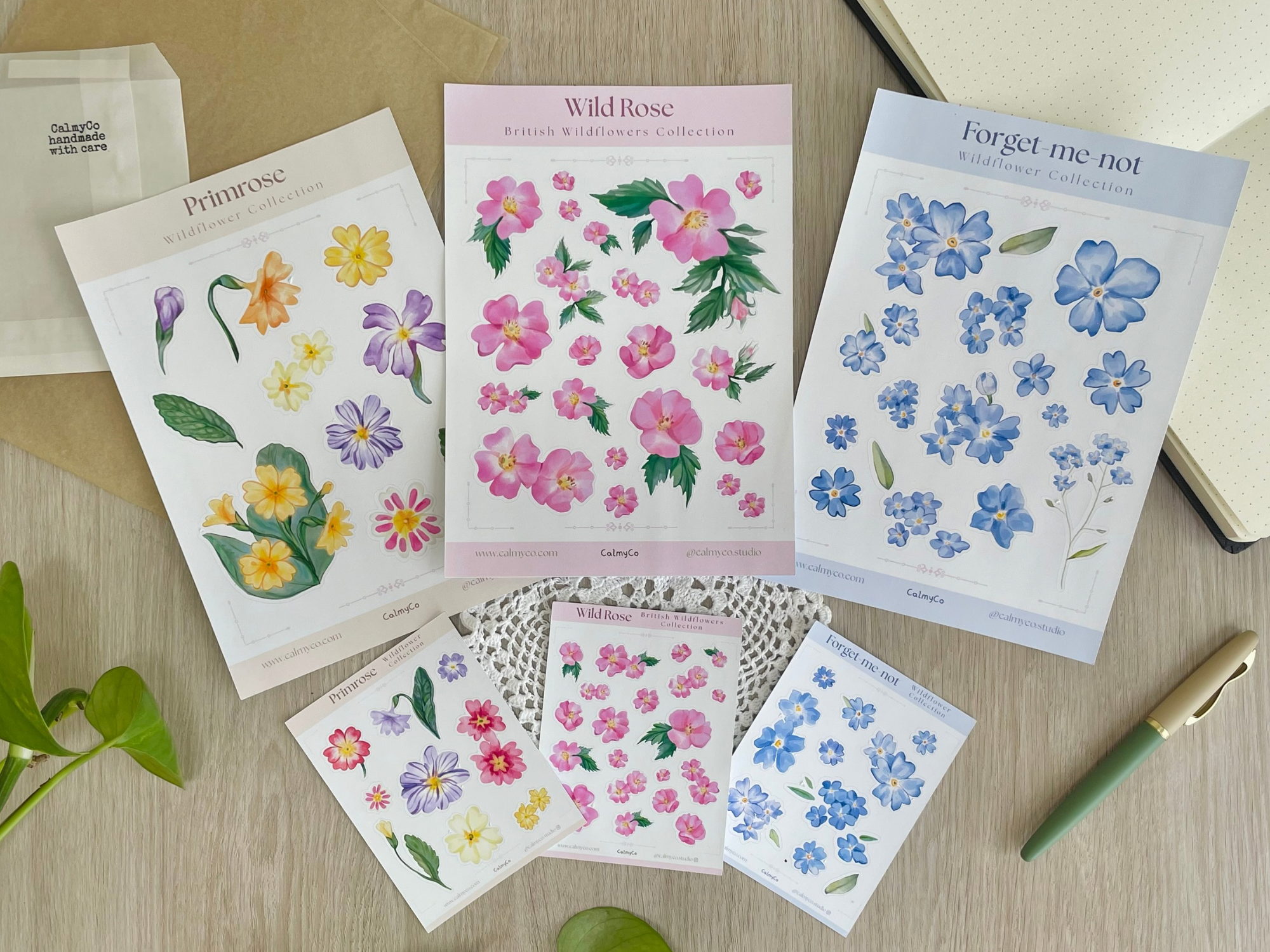 Full Wildflower Sticker Collection — All A5 & Mini Sheets