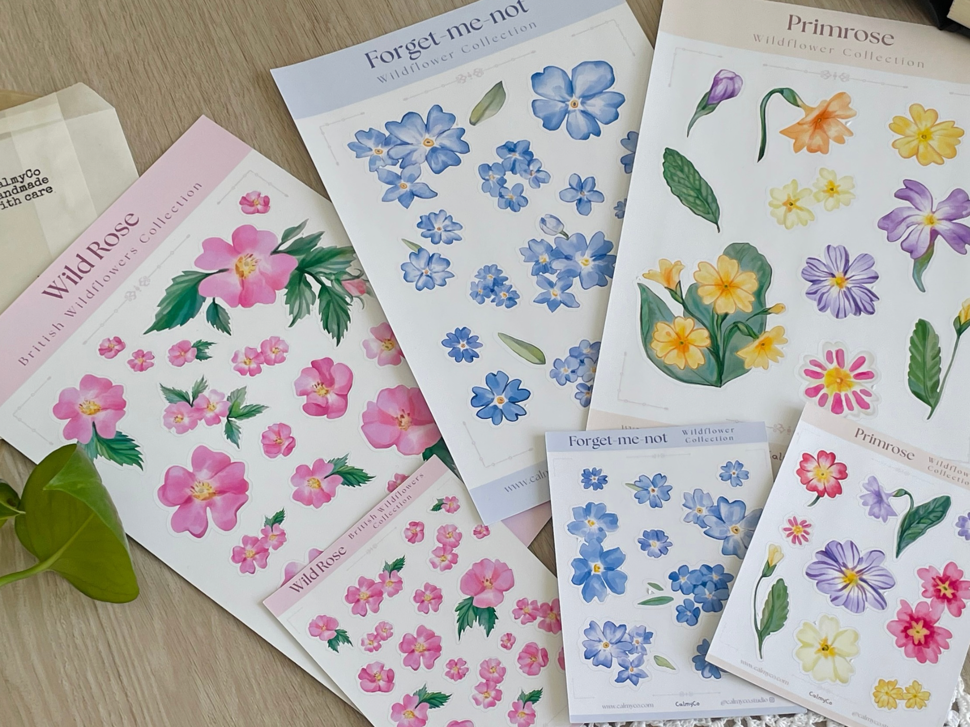 Wildflower Sticker Sheet Bundle — A5 & Mini Set